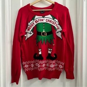 CHRISTMAS HYBRID‎ HOLIDAY SWEATER Size Large